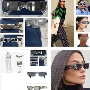 Gucci | Accessories | Gucci Unisex Rectangular Grey Mother  display picture 2